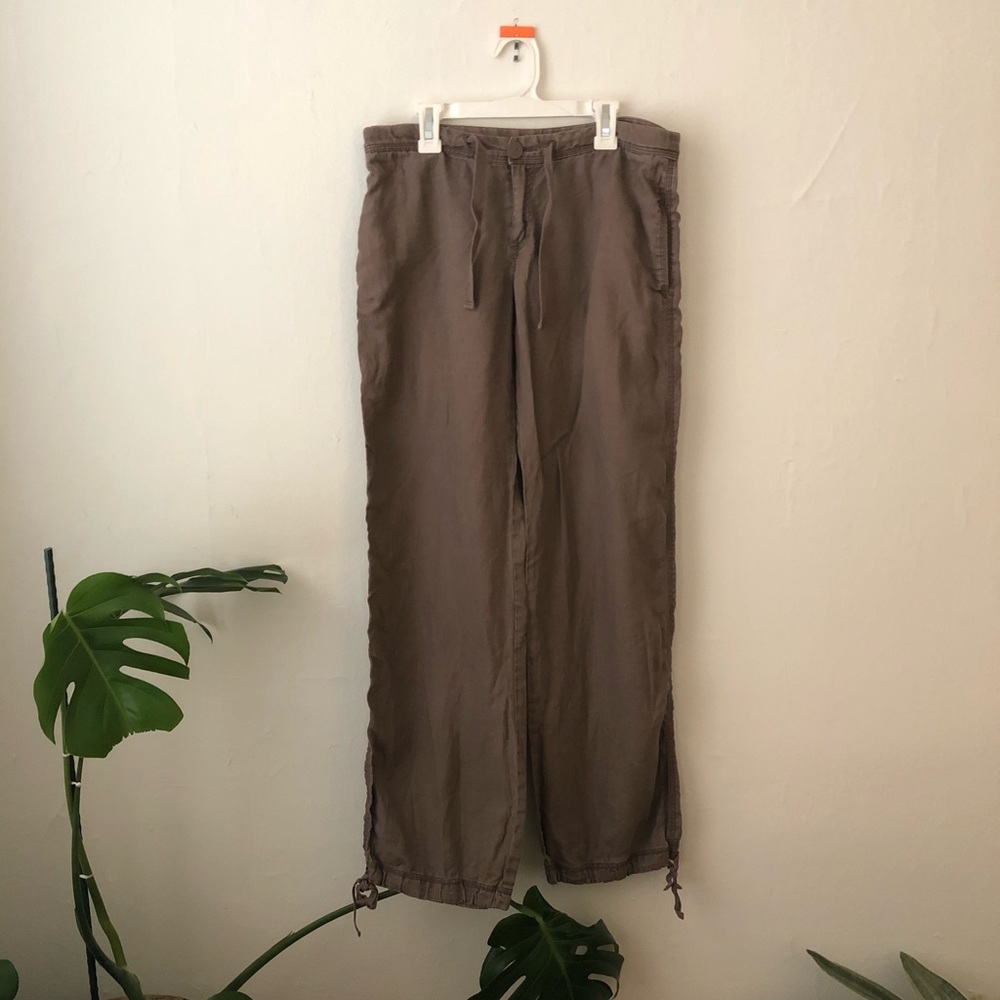 100% linen vintage H&M linen brown pants